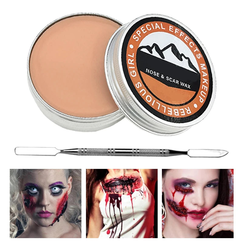 60g Scar Wax for Special Effects Makeup, Fake Wounds & Halloween Cosplay