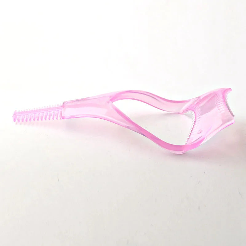 3-in-1 Eyelash Comb & Mascara Tool Guard Curler Applicator Makeup Brush