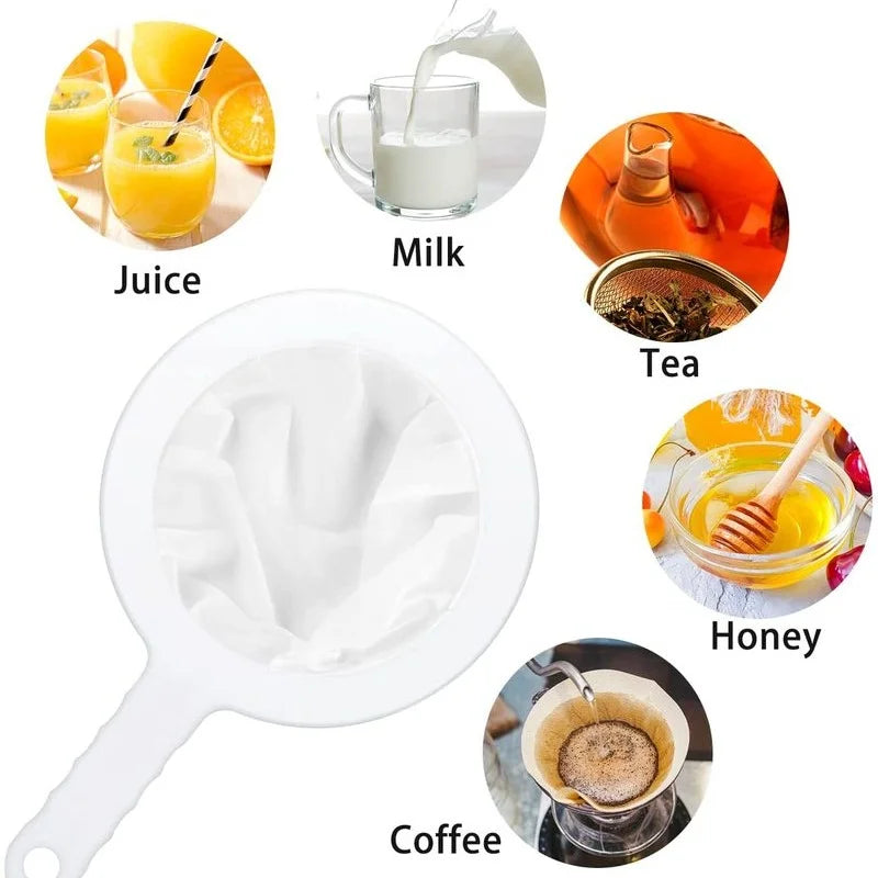 Reusable Fine Mesh Strainer Spoon for Tea Coffee Juice Soy Milk Kitchen Colander