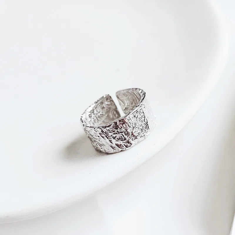 Sterling Silver Wide Rings for Women - Elegant Vintage Jewelry for Women and Couples