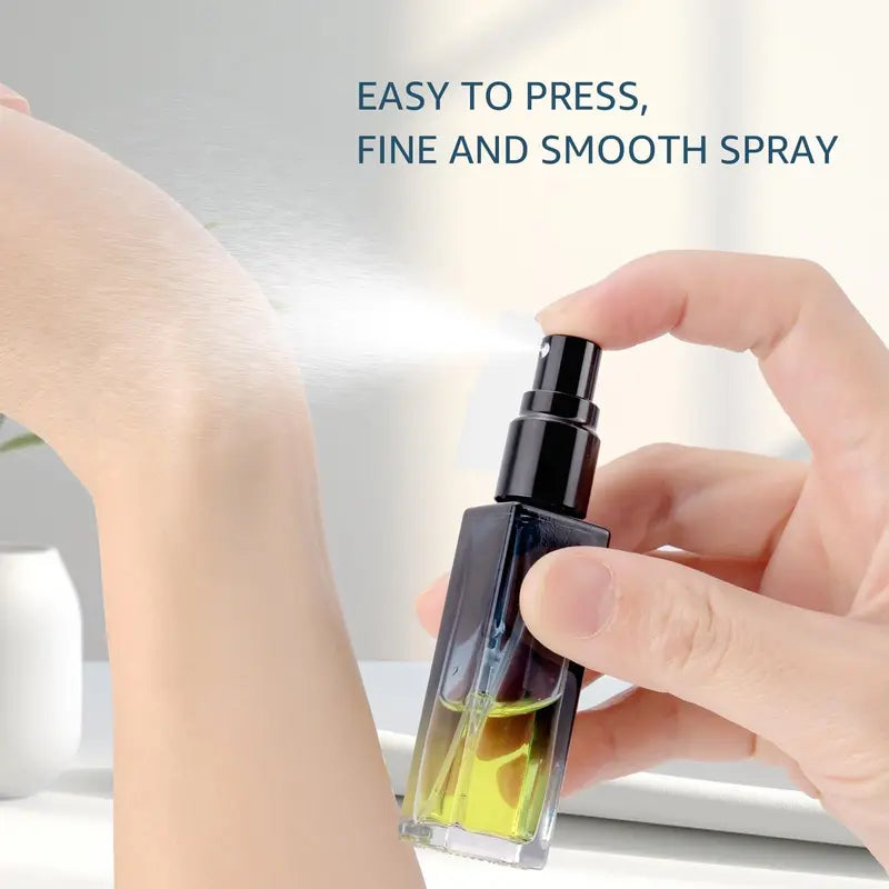 8ml Gradient Glass Perfume Atomizer Set - Leak-Proof Travel Bottles with Accessories
