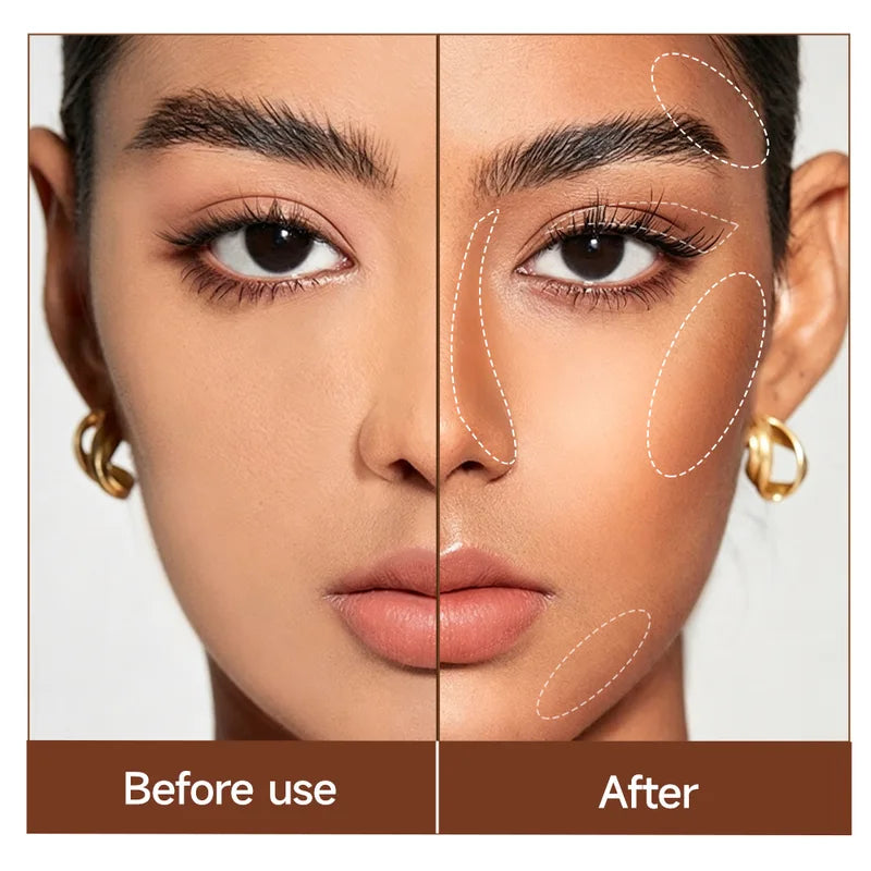 Liquid Matte Contour Stick for Face Highlighter & Blush - Long Lasting, Natural Finish