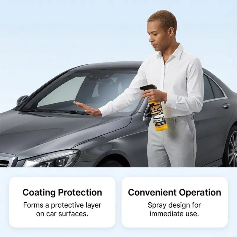 Hydrophobic Glass Coating Spray 300ml for Vehicle Shine & Protection