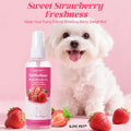 Pet Perfume Spray 100ml Sweet Strawberry Scent Long-Lasting Odor Neutralizer - Alcohol-Free, Fragrance & Odor Eliminator for Pets