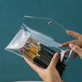 Clear Makeup Bag Organizer Portable Cosmetic Storage Case Travel Friendly PVC
