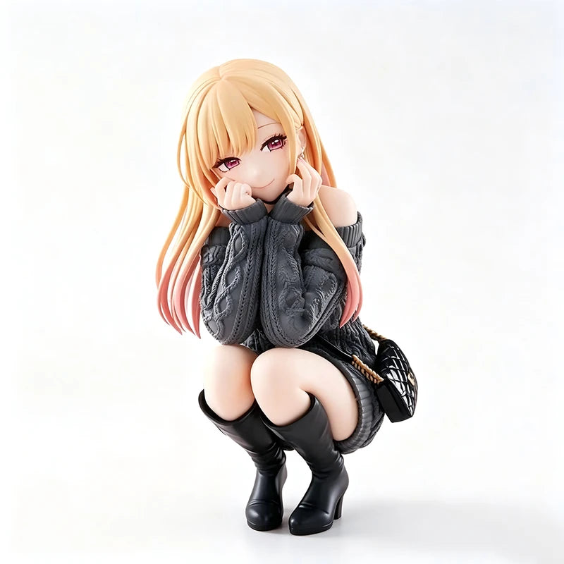 Anime Marin Kitagawa Squatting Pose PVC Figure 10CM Doll Collection Toy