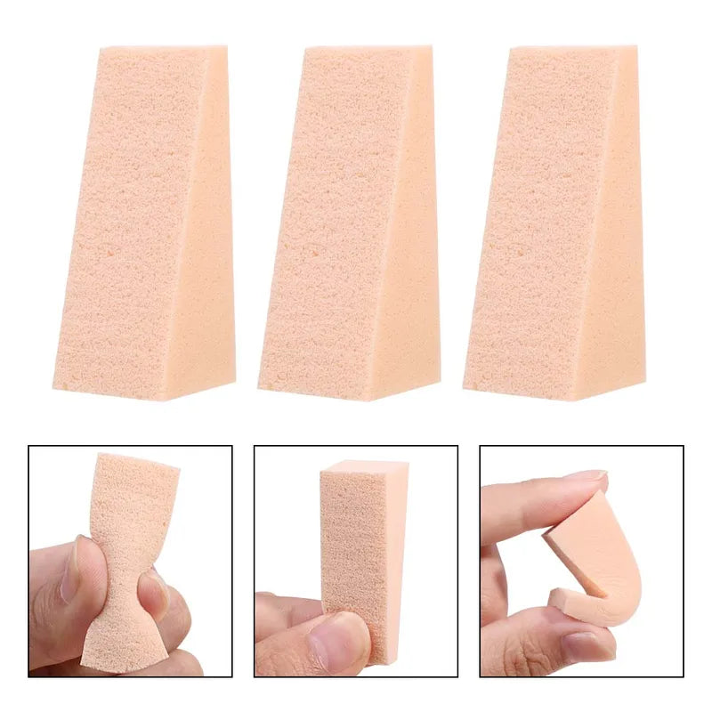 Triangle Makeup Sponges 100PCS Latex Cosmetic Puffs for Foundation & Powder