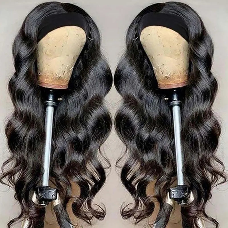 Human Hair Body Wave Wig 30-40 Inch 200% Density Remy Wigs for Women