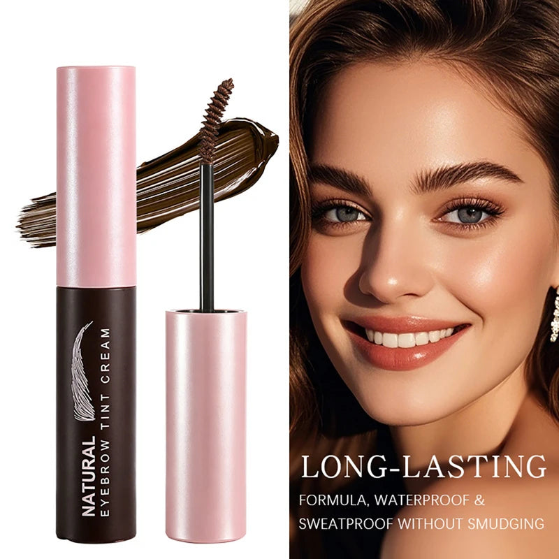 Long Lasting Waterproof Eyebrow Tint Cream - Fluffy Brow Mascara & Styling Gel