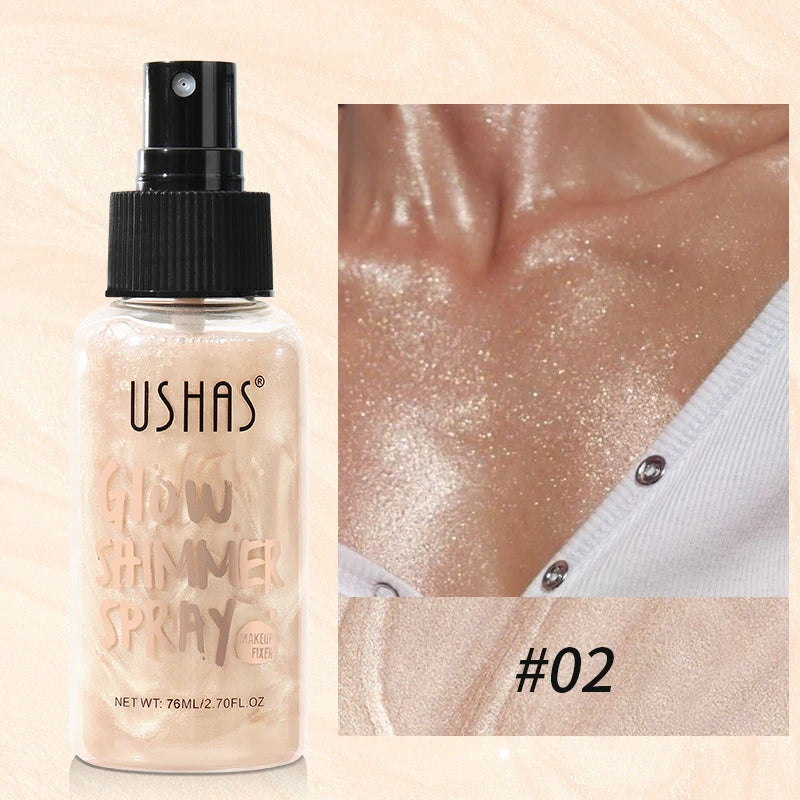 4 Color Liquid Body Highlighter Set - Facial Contour Brightening & Illuminating Makeup