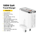 GaN USB C Fast Charger 100W Digital Display QC 4.0 PD 3.2 Universal Compatibility