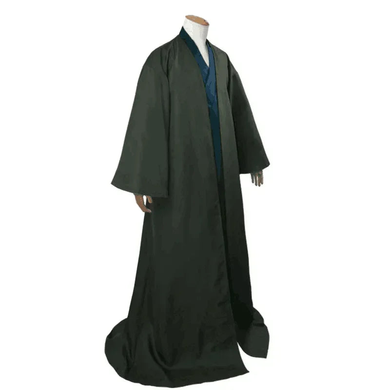 Costume Cloak Cape for Wizard Harry Voldemort Dumbledore Halloween Cosplay