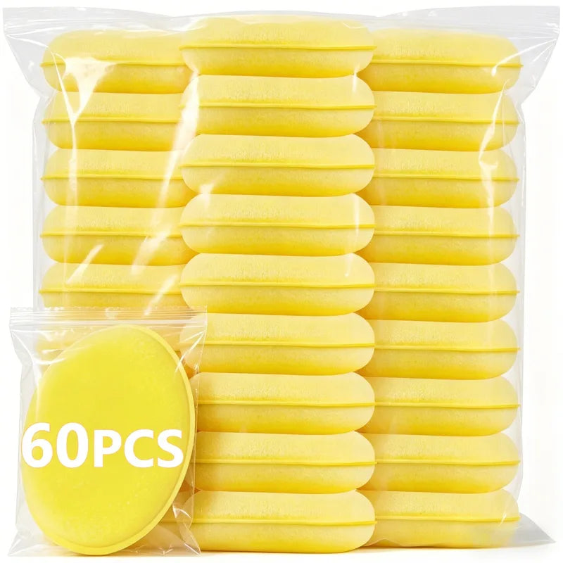 Car Waxing Polish Foam Sponges 12-Pack High-Density Detailing Applicator Pads