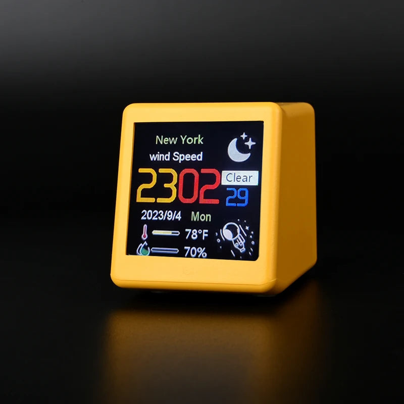 Smart WiFi Weather Clock with Animation Display and Photo Album