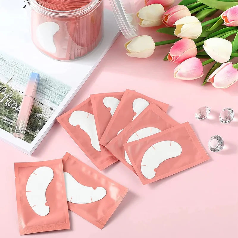 100 Pairs U-Shape Eyelash Extension Gel Patches Under Eye Pads Makeup Tools