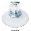 Clear PVC Suction Cup Set with Nut - Heavy Duty Waterproof Fixings