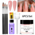 Acrylic Nail Kit with Powder & Liquid Set for Extension & Carving - Multiple Colors