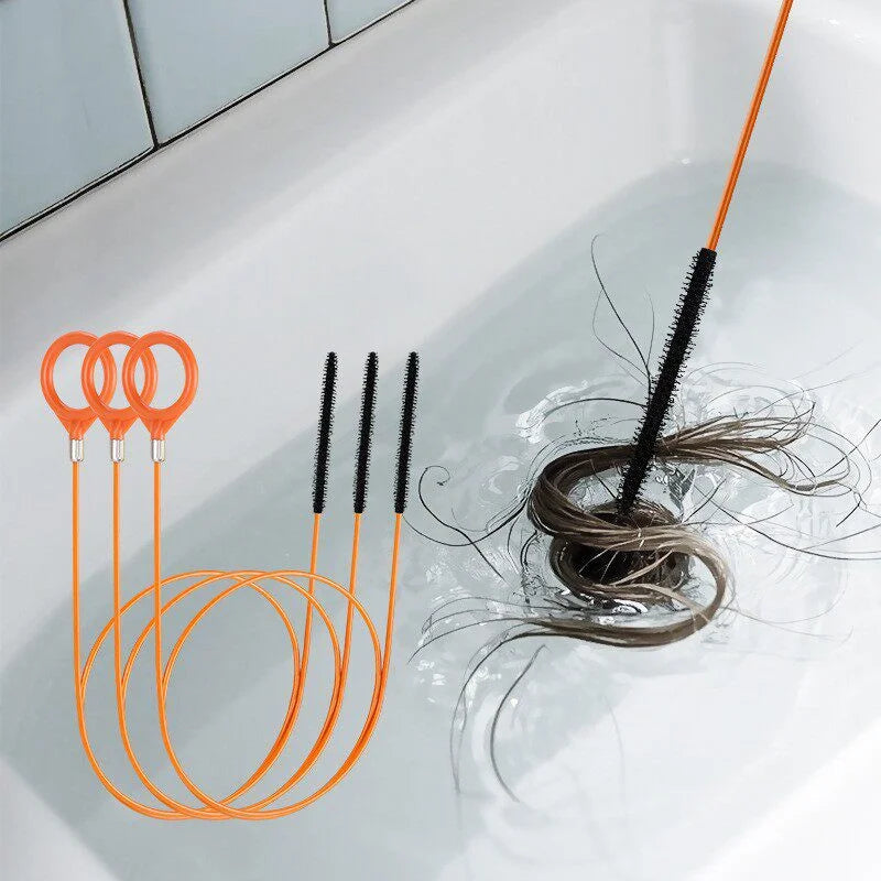 Drain Cleaner Tool Unclogs Hair & Debris for Sink Bathroom Kitchen Drainage