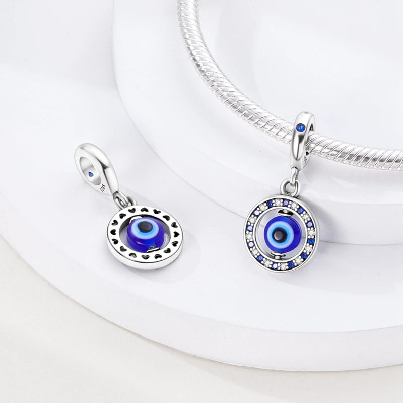 Travel Sunflower & Lucky Four Leaf Clover Charms for Jewelry Making - Silver, Orange, Lavender, Sky Blue