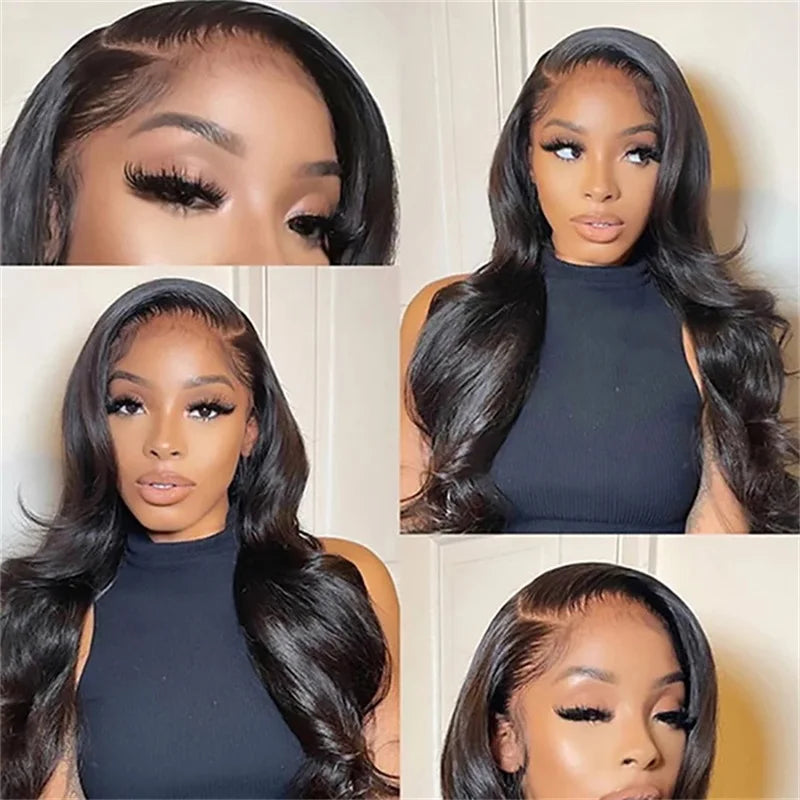 Brazilian Virgin Hair Bundles with Lace Closure - Remy Human Hair Body Wave 3/4 Set