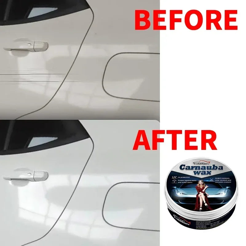 Car Wax Crystal Plating Set Hard Glossy Paint Coating Scratch Repair with Sponge