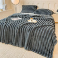 Luxurious Faux Rabbit Fur Blanket - Soft, Warm Throw for Couch, Bed & Travel