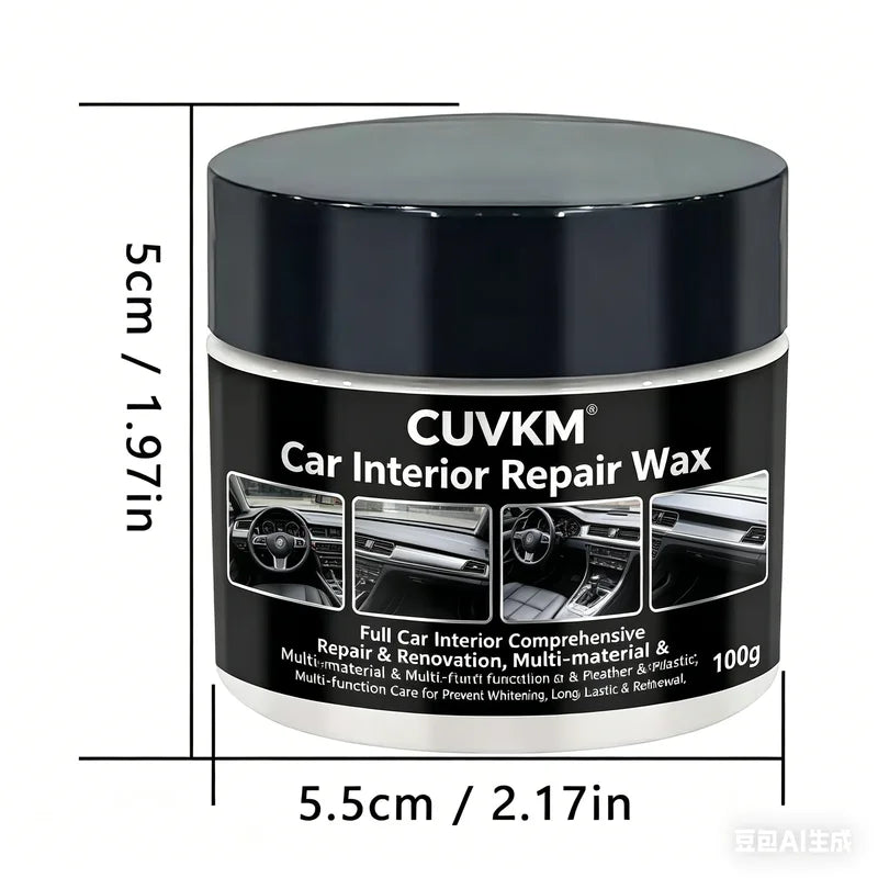 Car Interior Repair Wax - Multi-Material Renovation for Leather and Plastic Surfaces