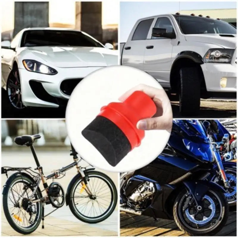 Handheld Car Tire Waxing Sponge Microfiber Applicator for Auto Polishing & Care