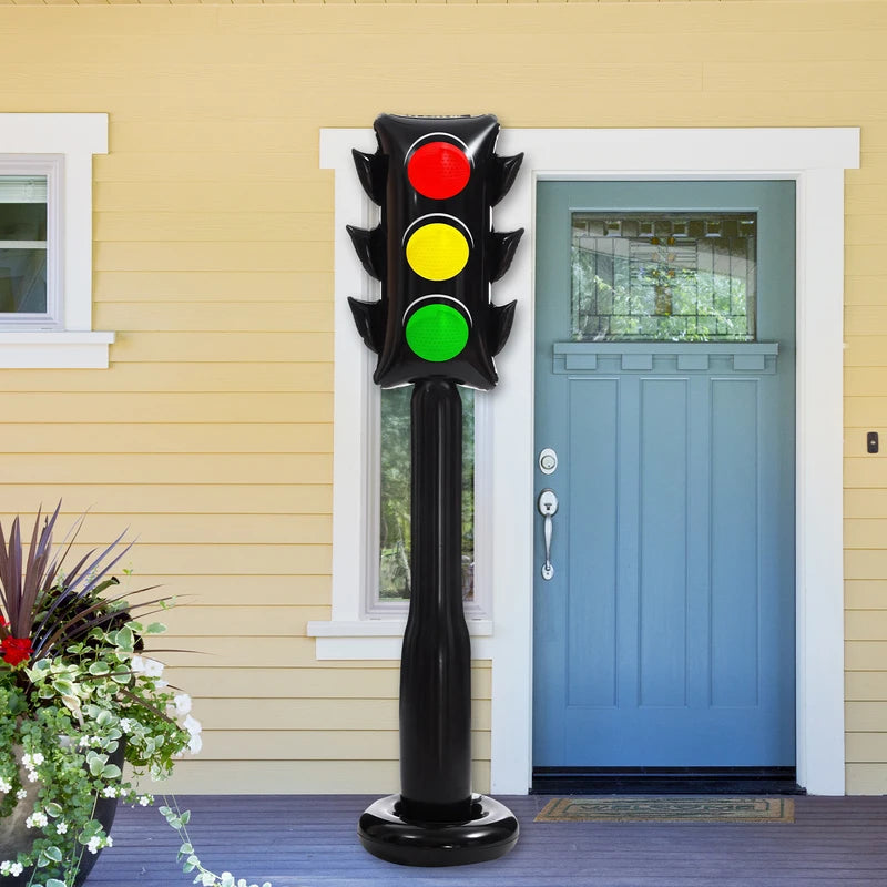 Inflatable Traffic Light Toy Balloon for Party & Photo Background Decoration