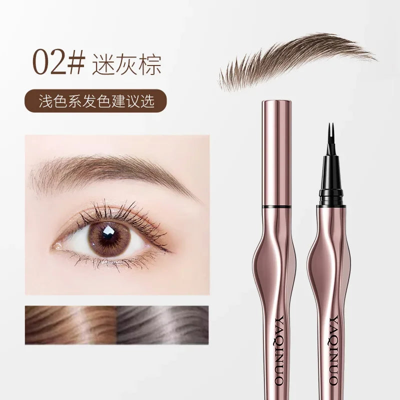 Long Lasting Eyebrow Pencil Waterproof Thin Liquid Brow Pen - Easy Grip, Tattoo Effect