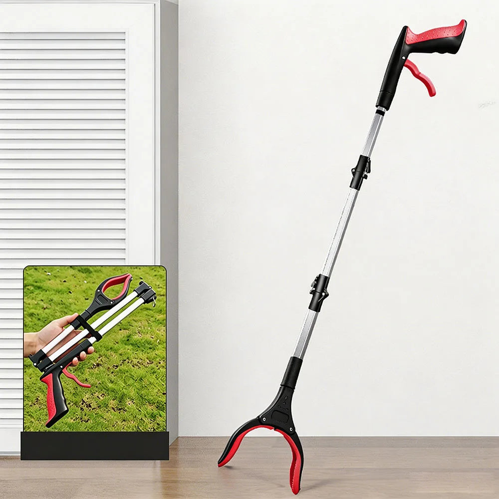 Foldable Litter Picker Grabber Tool - Lightweight Collapsible Trash Reacher for Garden & Bathroom