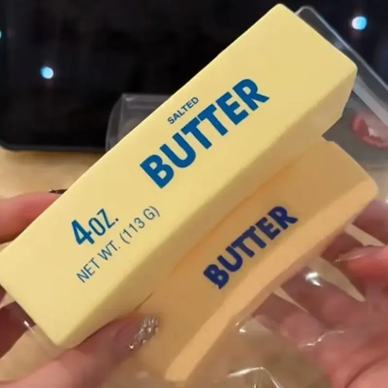 Elastic Butter Stick Fidget Toy in Cheese Shape Stress Relief Squeeze Toy for Anxiety
