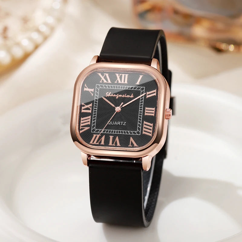 Women’s Casual Silicone Band Quartz Wristwatch with Roma Dial - Multiple Colors