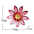 Metal Flower Wall Decor Sculpture - Modern Outdoor Garden & Home Decoration