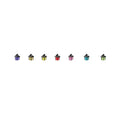 6Pcs Glow-in-the-Dark Garden Miniature Stakes for Bonsai Decorations and Party Crafts