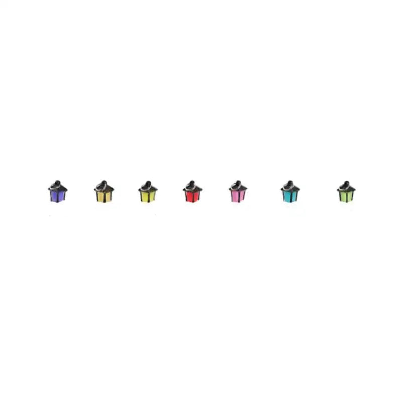 6Pcs Glow-in-the-Dark Garden Miniature Stakes for Bonsai Decorations and Party Crafts