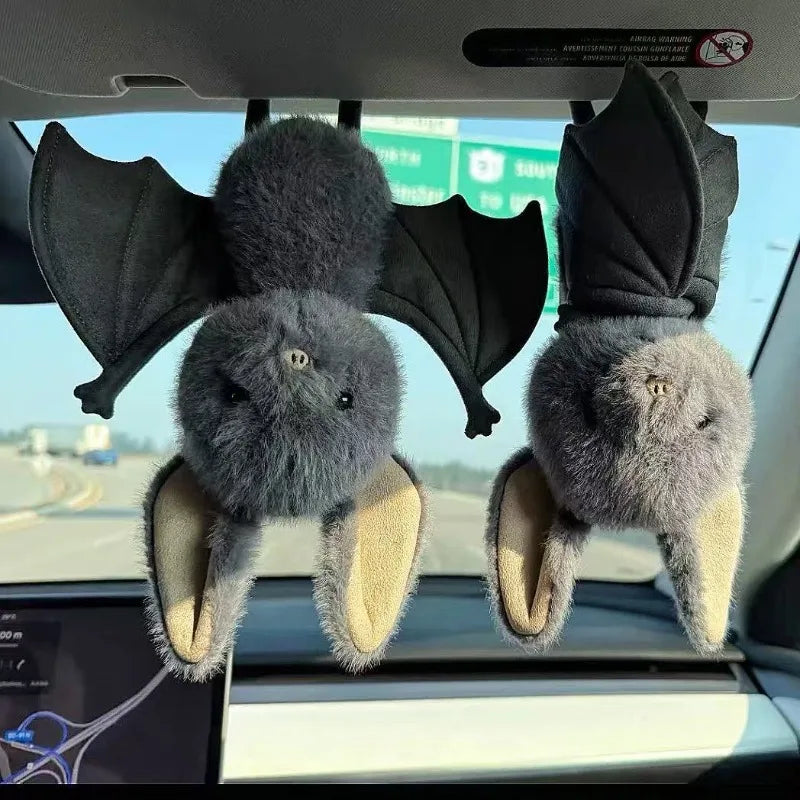 25cm Cartoon Bat Halloween Plush Pendant - Funny Animal Car Decoration