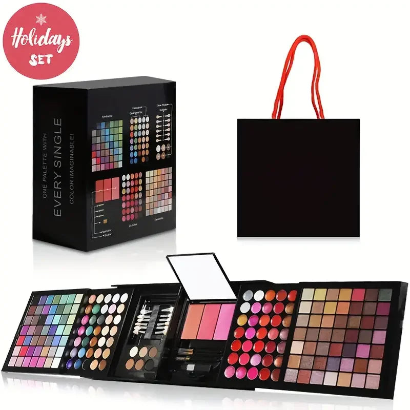 177 Color Makeup Set with Eyeshadow Palette, Blush, Lip Gloss & Concealer
