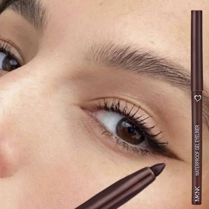 Waterproof Long-Lasting Brown & Blue Black Eyeliner Pencil - Easy Wear Makeup