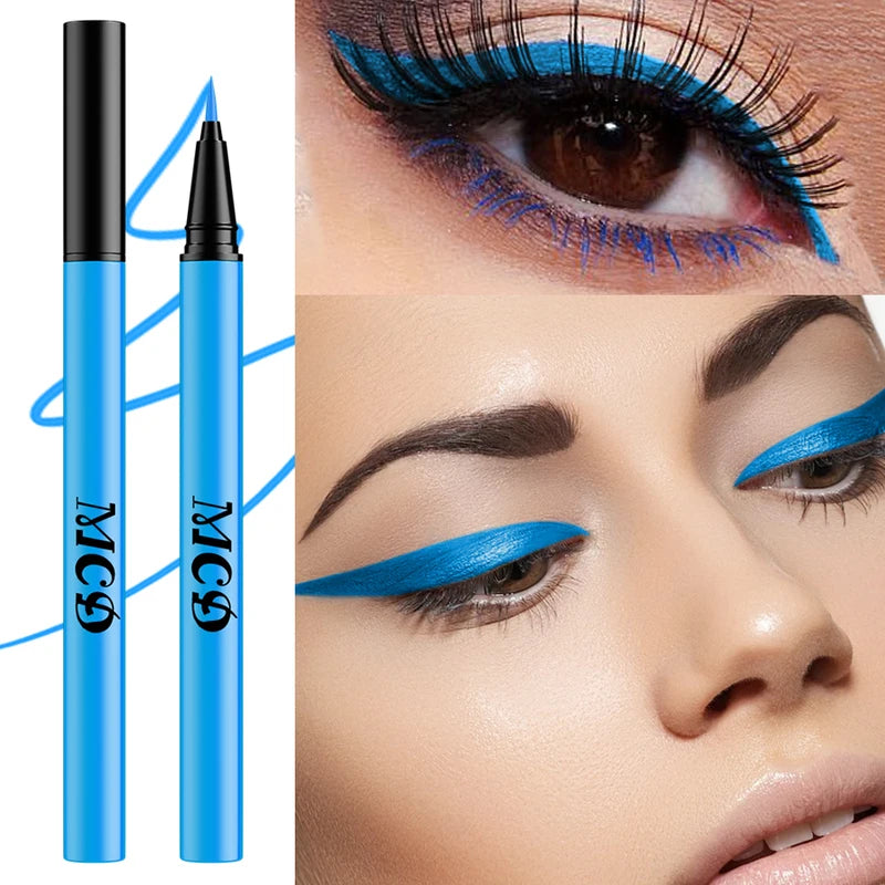 Neon Colored Waterproof Liquid Eyeliner Pen - UV Blacklight Face & Body Makeup