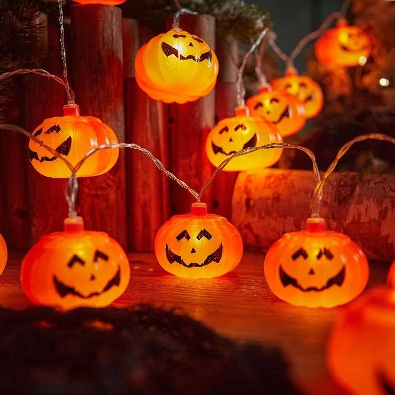 Halloween Pumpkin LED String Lights - 3M 20/40 Leds USB Decor for Party & Home