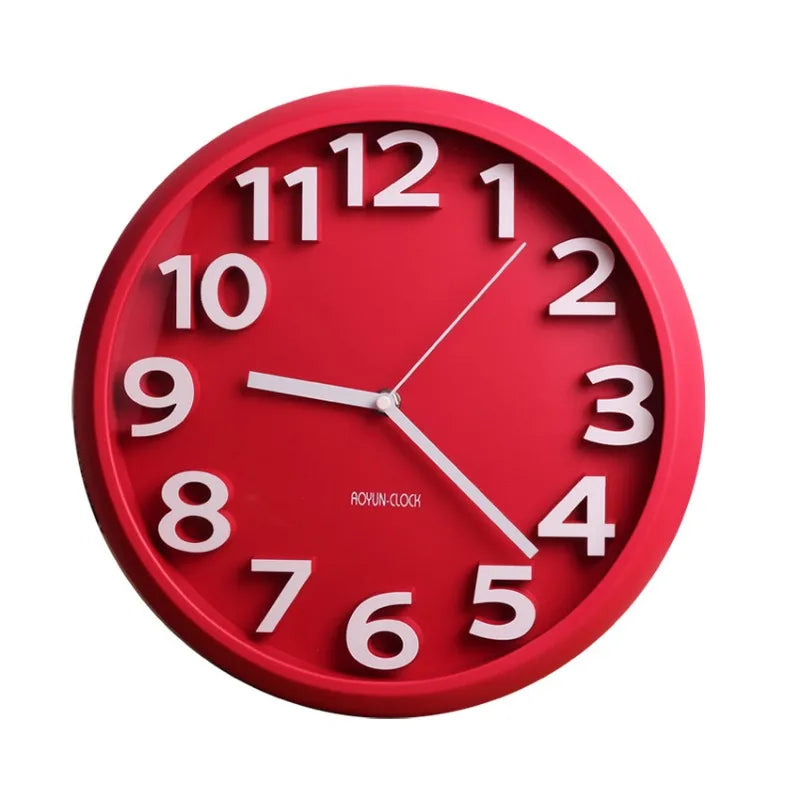 Modern Minimalist Wall Clock for Living Room Silent Home Decor - 10 or 8 Inch