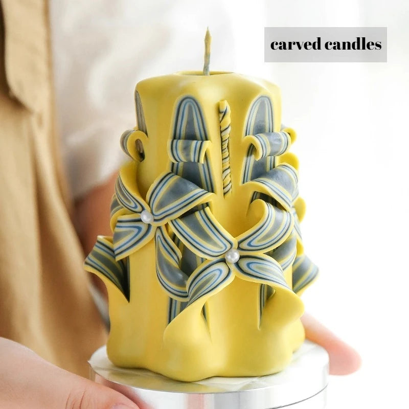 1KG Carved Scented Candle Wax Material for Handmade Candle Making