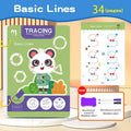 Children's Reusable Practice Book Set with Erasable Pen - Early Writing & Drawing Skills
