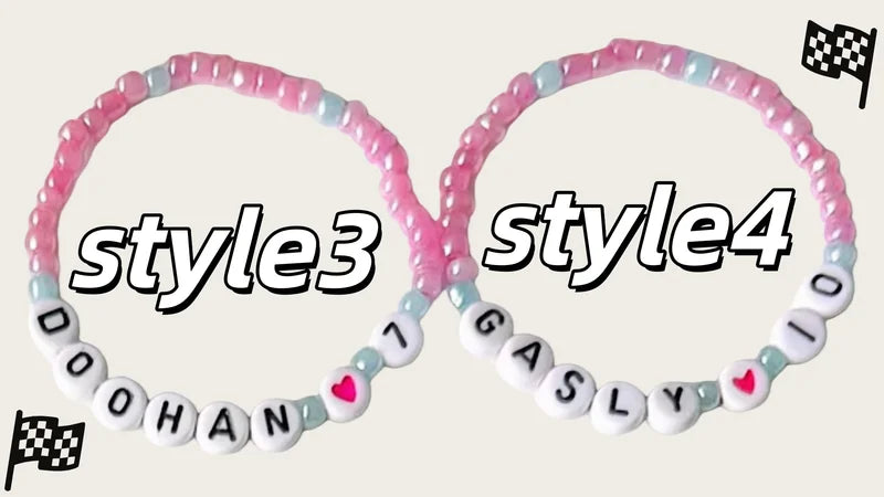 Handmade F1 Grid Inspired Beaded Friendship Bracelet Creative Gift