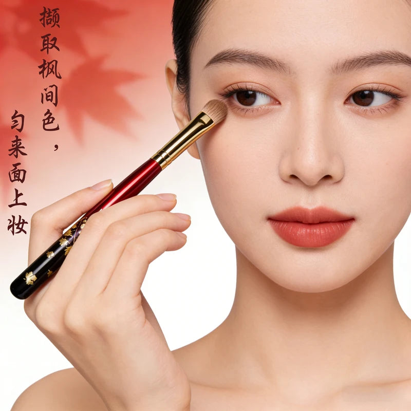 Large Fluffy Eyeshadow Brush for All-Day Makeup, Lightweight & Durable Handle
