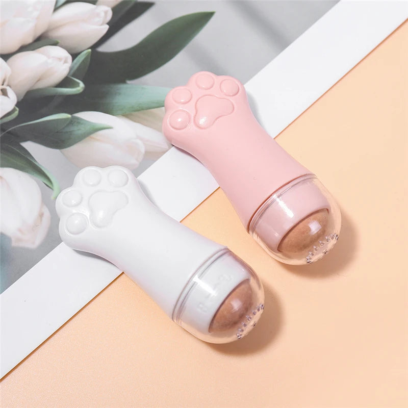 Face Oil Absorbing Roller with Volcanic Stone - Reusable Facial Massager & Pore Cleaner