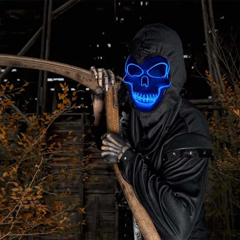 LED Skull Mask Halloween Party Costume Luminous Cosplay Mask