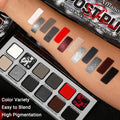 12-Color Matte and Shimmer Eyeshadow Palette for Smoky & Artistic Looks