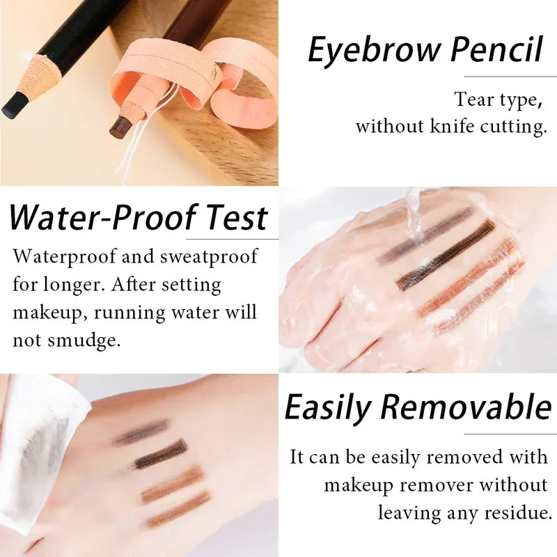5pcs Microblading Eyebrow Pencil Set Waterproof Permanent Makeup Art Tint